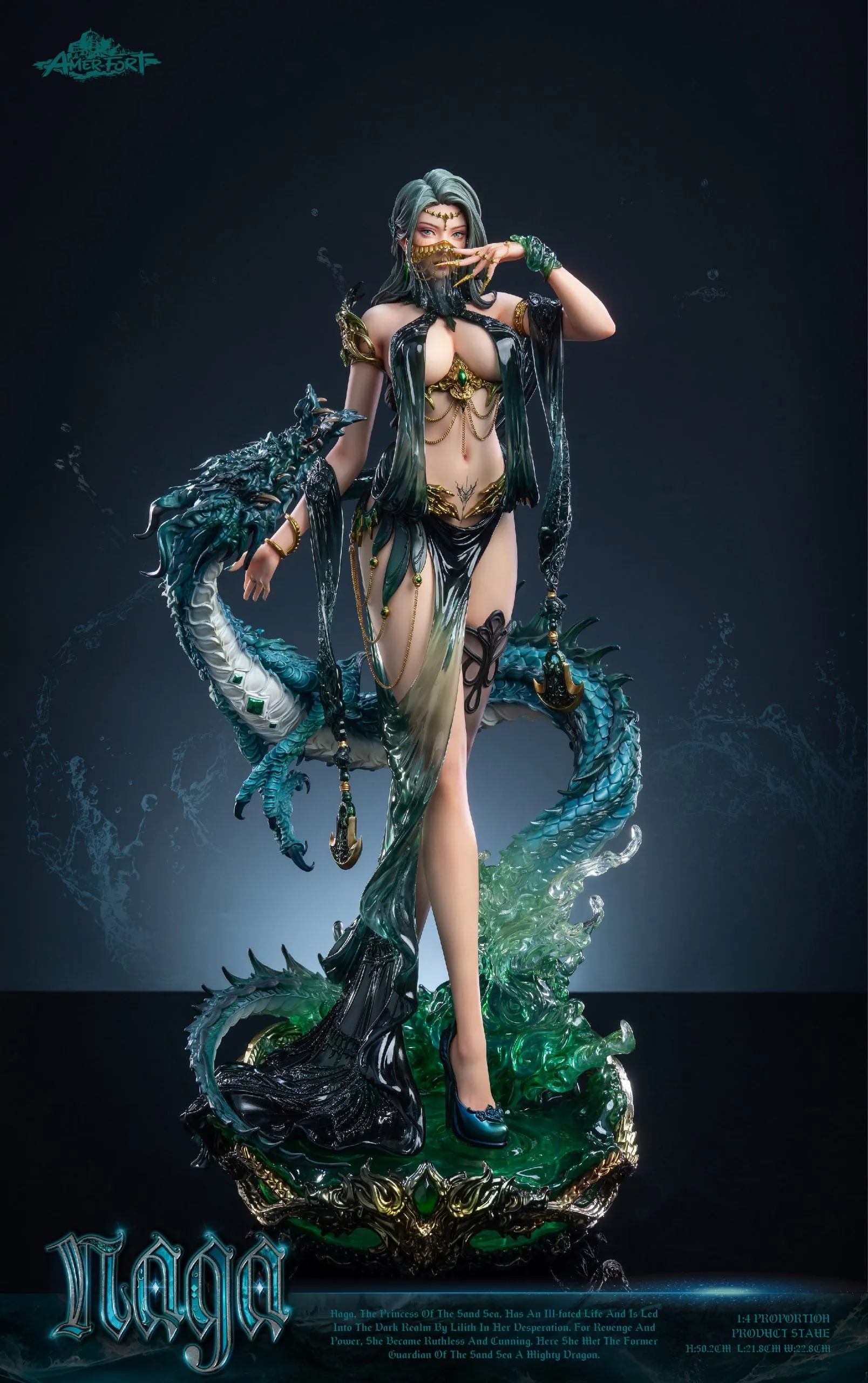 AmerFort Elf Series - Naga 1/4 Scale Statue