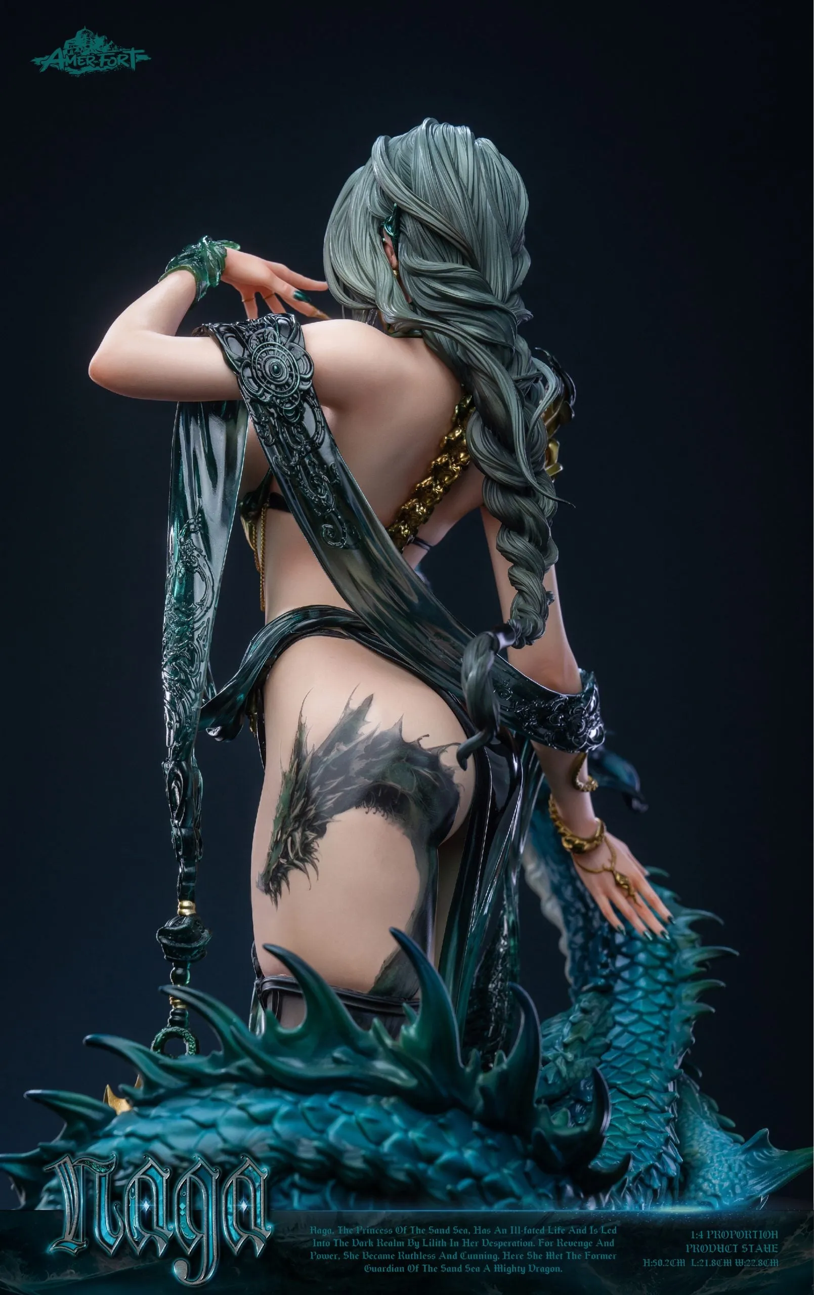 AmerFort Elf Series - Naga 1/4 Scale Statue
