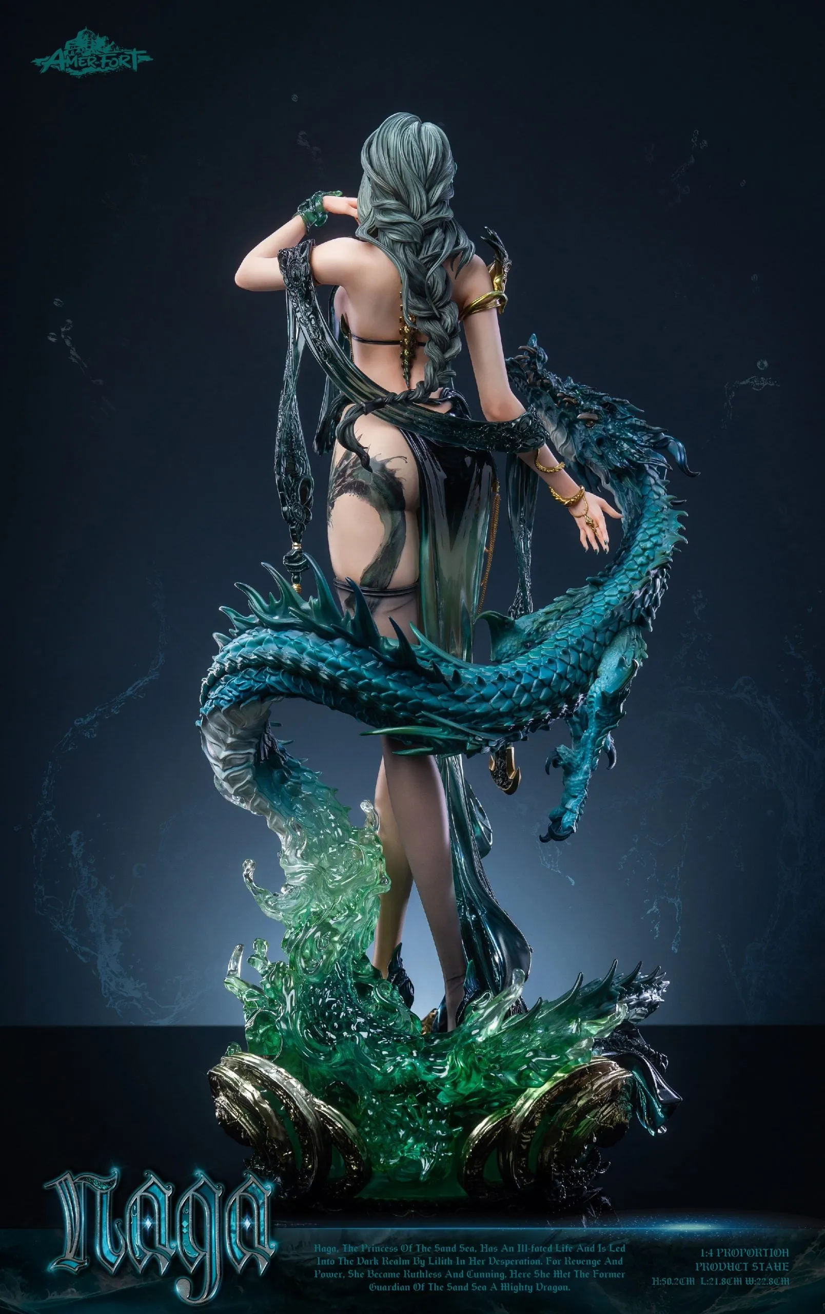 AmerFort Elf Series - Naga 1/4 Scale Statue