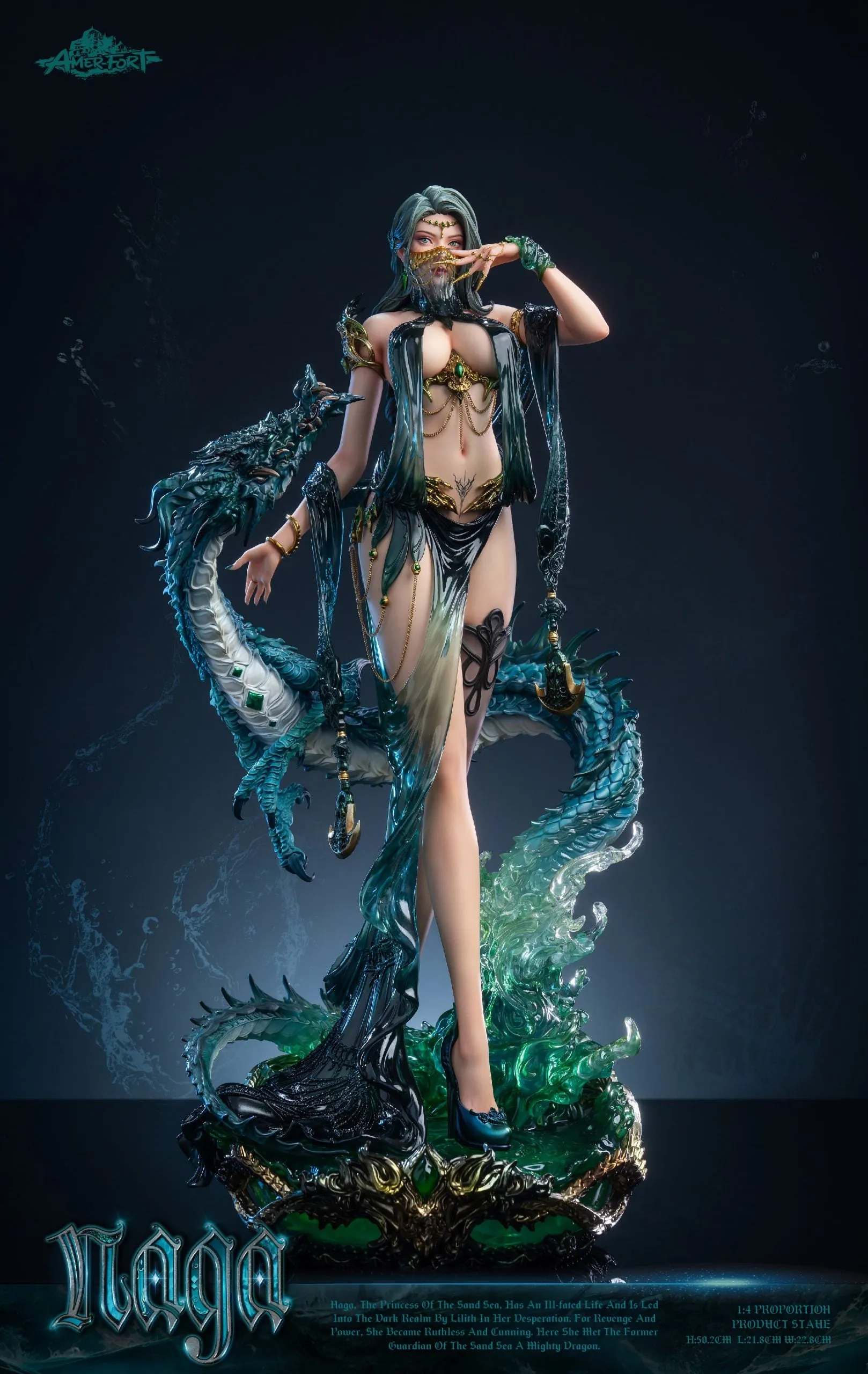 AmerFort Elf Series - Naga 1/4 Scale Statue
