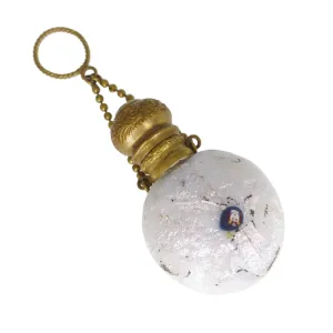 Antique Venetian Glass Egyptian Portrait Cane Scent Bottle