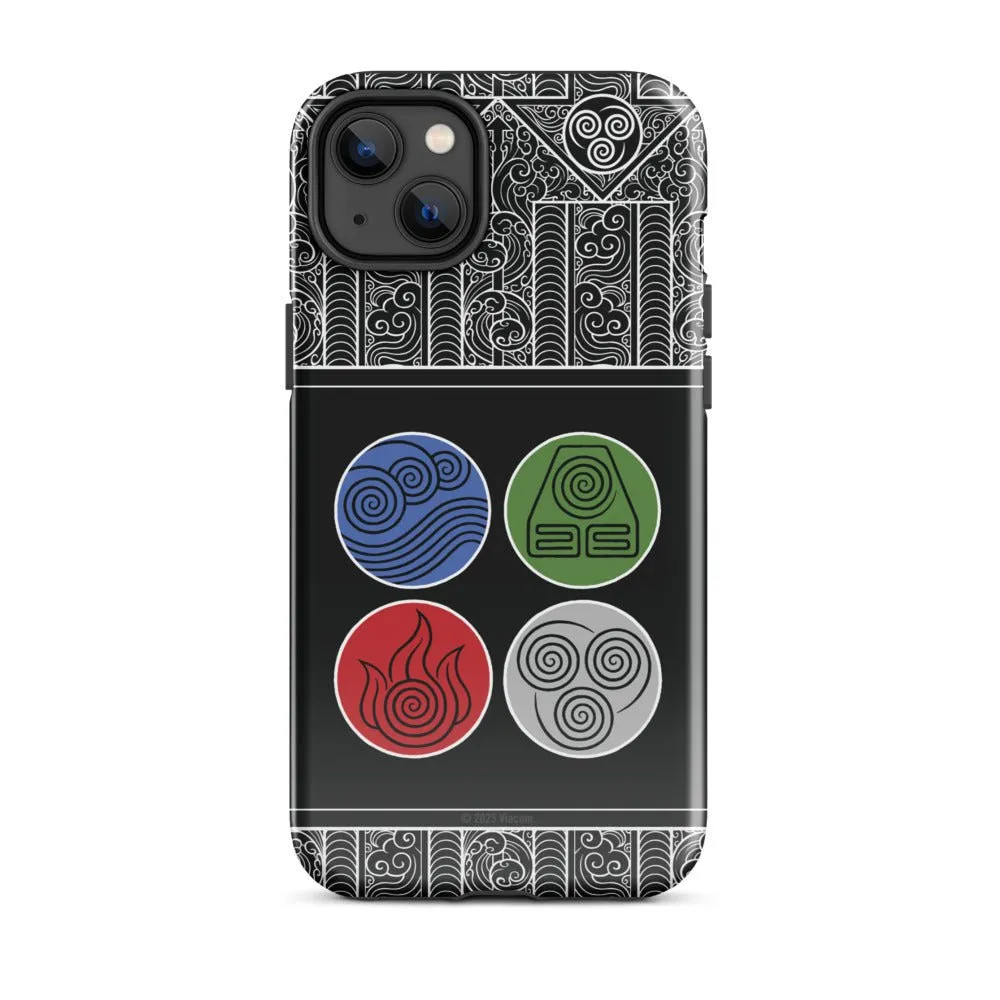 Avatar: The Last Airbender Water Earth Fire Air iPhone Case