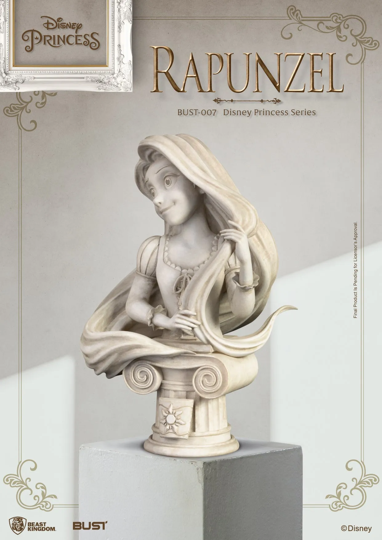 Beast Kingdom BUST-007 Disney Princess Series Rapunzel Bust Figure Statue