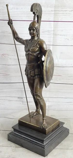 Greek Hero Achilles Warrior Bronze Sculpture Statue by Johannes Gotz