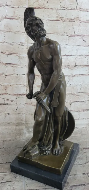 Greek Warrior Hero Achilles Hercules Odysseus Mythology Bronze Statue Sculpture Figure