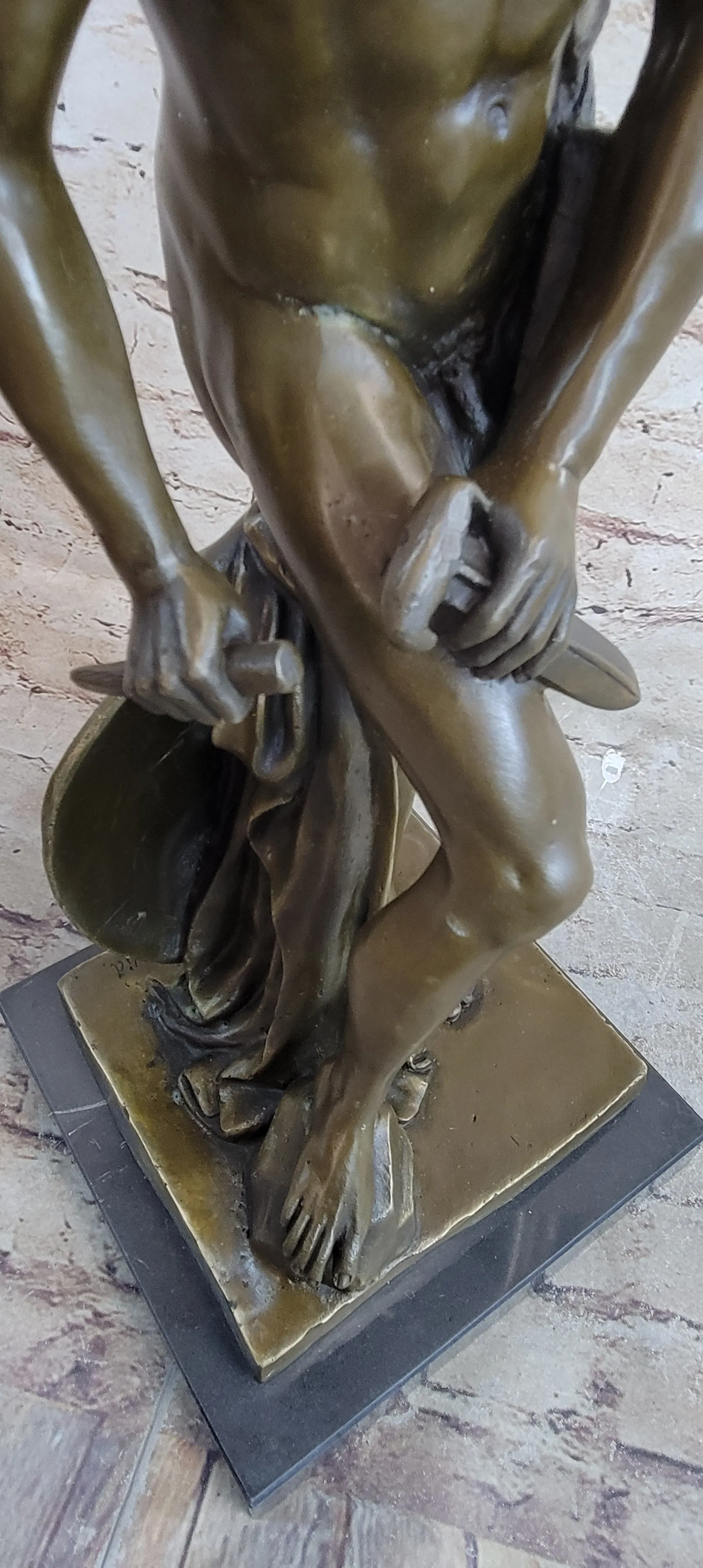 Greek Warrior Hero Achilles Hercules Odysseus Mythology Bronze Statue Sculpture Figure