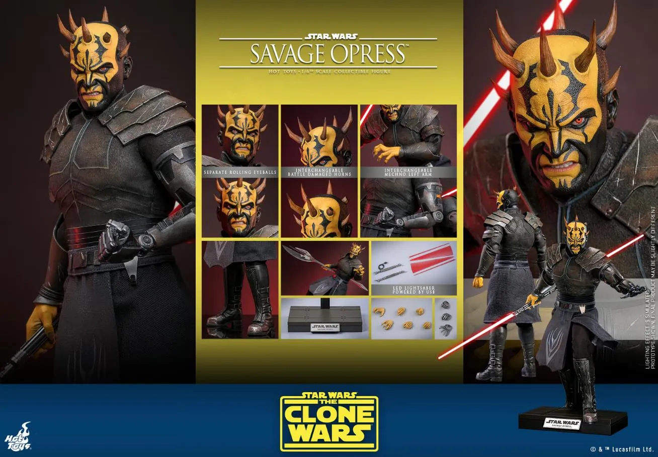 Hot Toys Star Wars The Clone Wars Savage Opress 1/6 Action Figure
