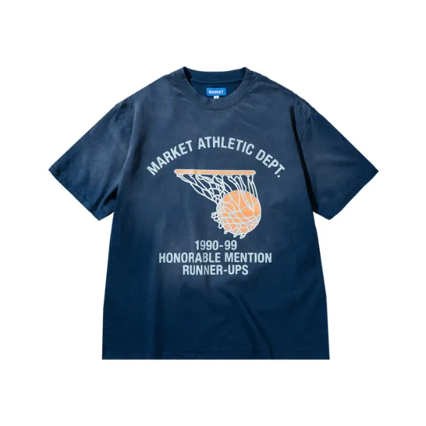 Market Runner Up T-Shirt - Egyptian Blue