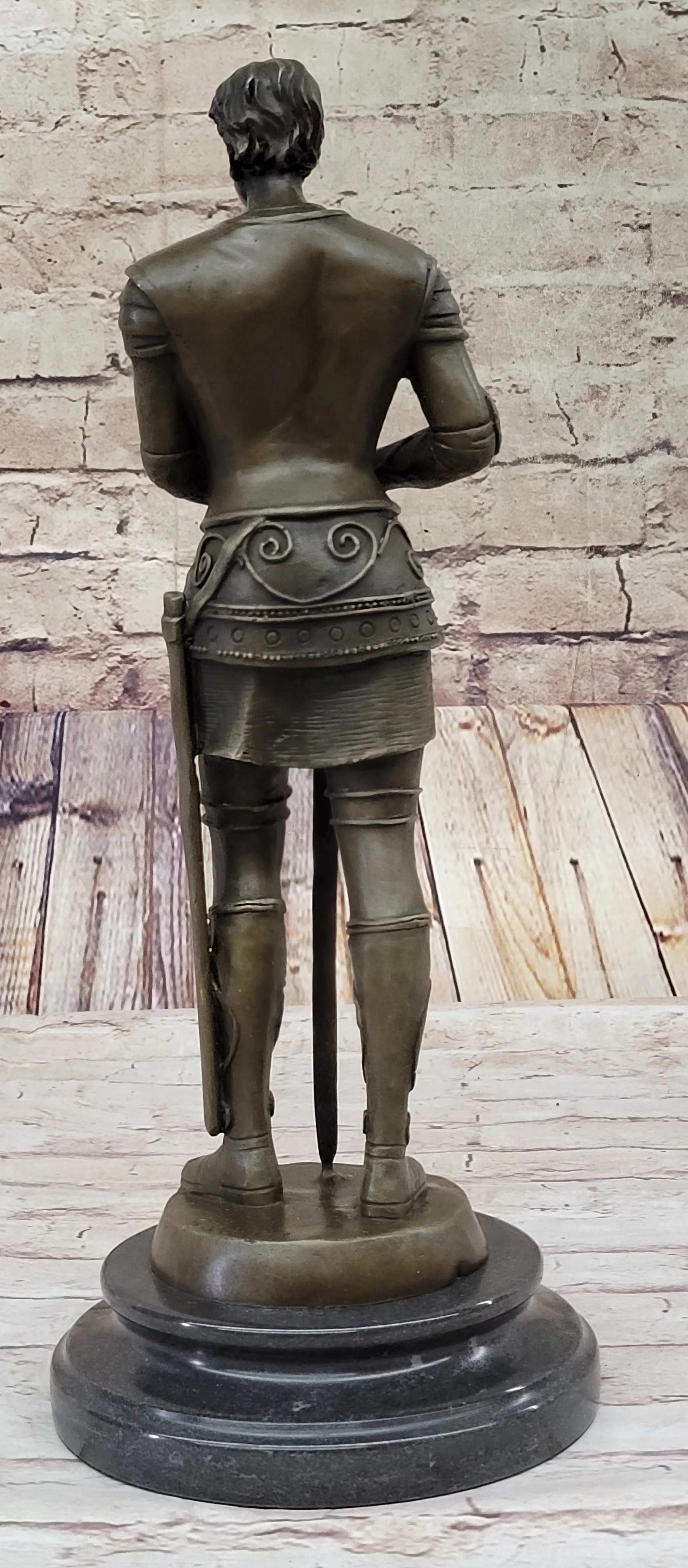 Saint Joan of Arc Bronze Metal Sculpture Statue French History Figurine Decor