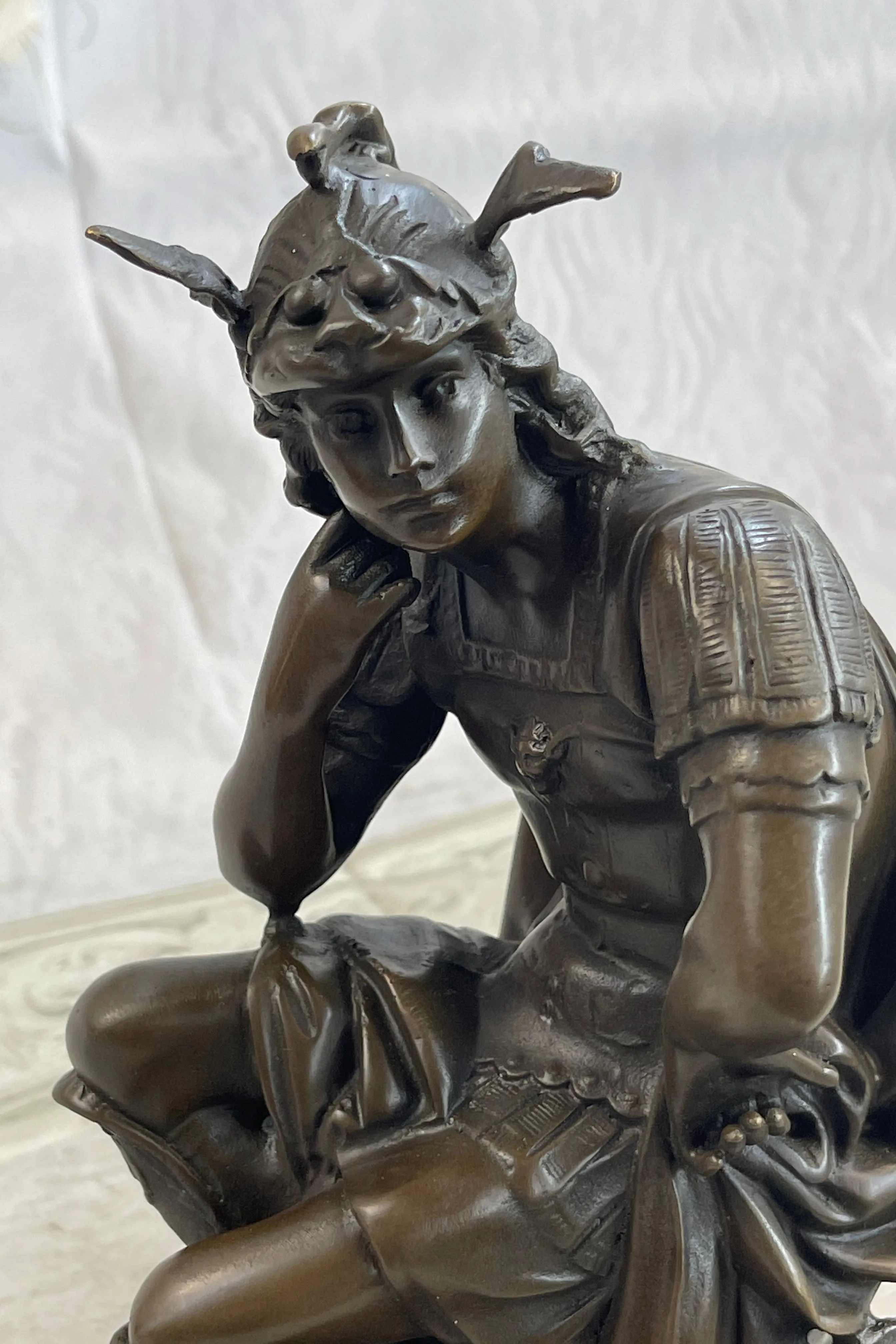 SIGNED GREGOIRE ROMAN EMPEROR WARRIOR BRONZE SCULPTURE FIGURINE STATUE FIGURE