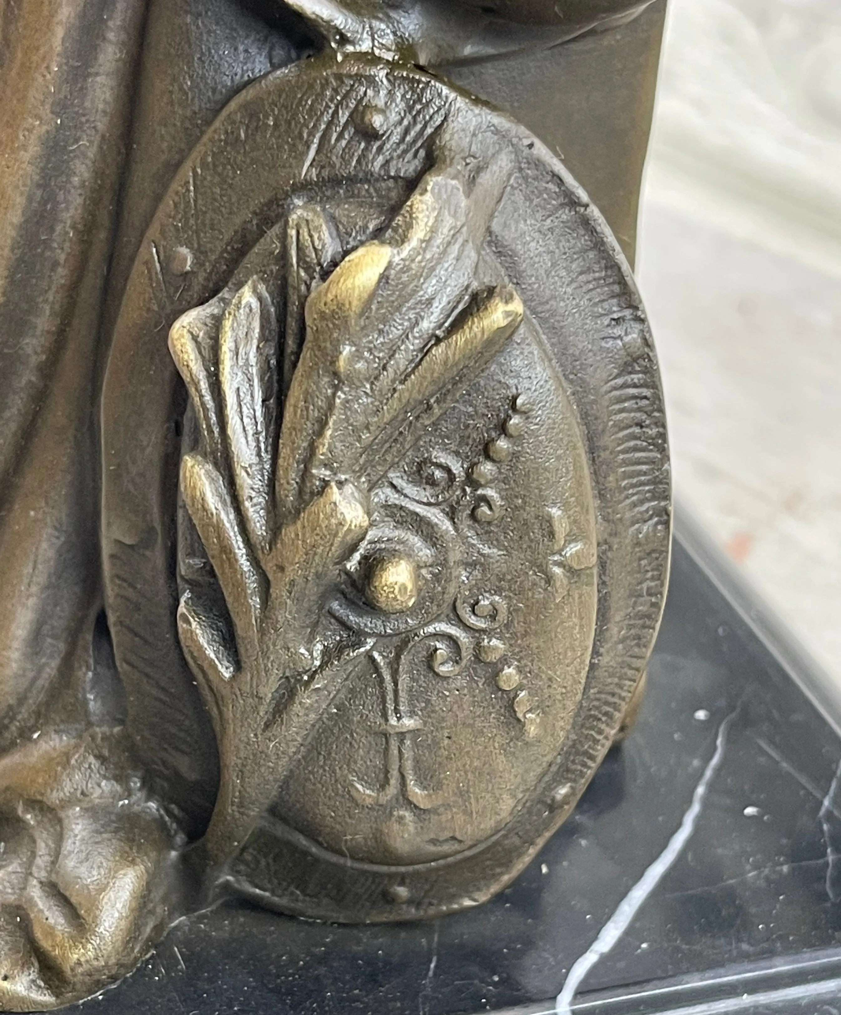 SIGNED GREGOIRE ROMAN EMPEROR WARRIOR BRONZE SCULPTURE FIGURINE STATUE FIGURE